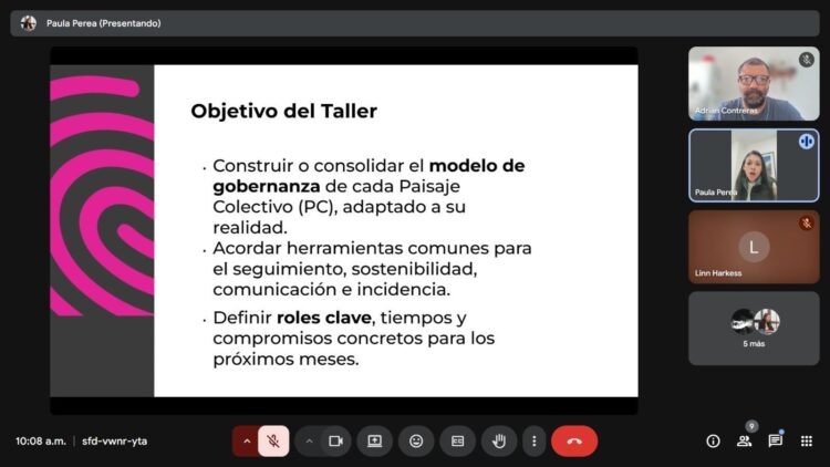 Encuentro virtual de coordinadores de Paisajes Colectivos