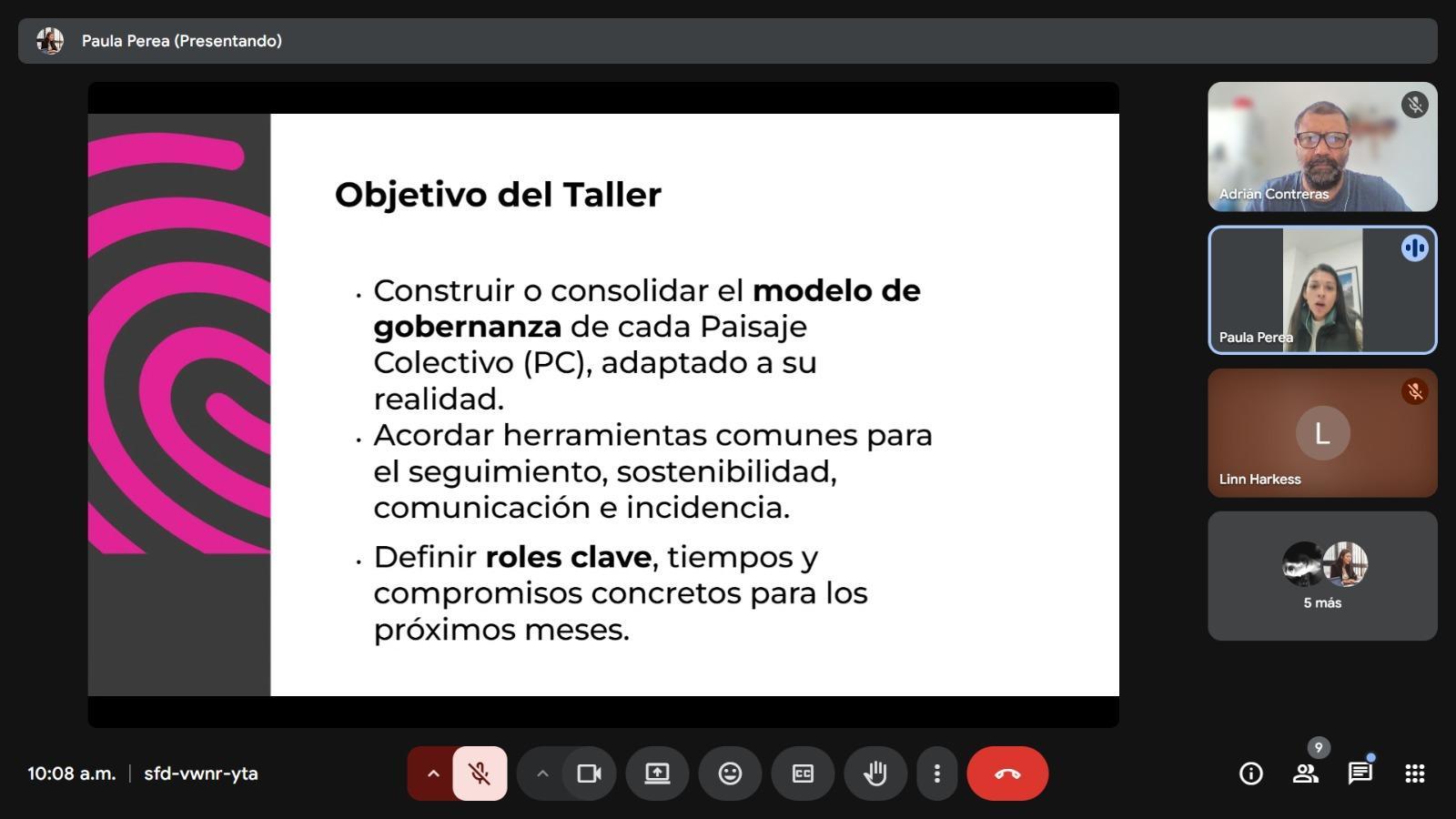 Encuentro virtual de coordinadores de Paisajes Colectivos